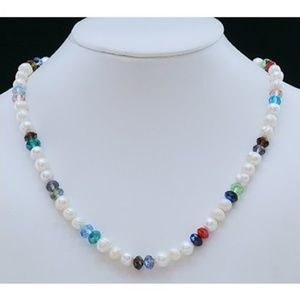 😀 3 for $20 New FW Pearl & Crystal Bead Necklace